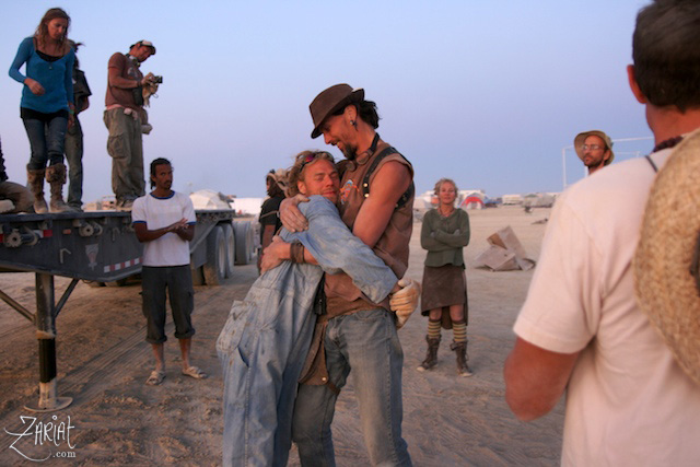 Koko P and David F - Breakdown Week at Entheon Village - Burning Man 2008