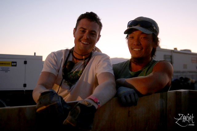 Matthew A and Michael K - Breakdown Week at Entheon Village - Burning Man 2008