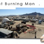 Panoramic Overview of Entheon Village at Burning Man 2008