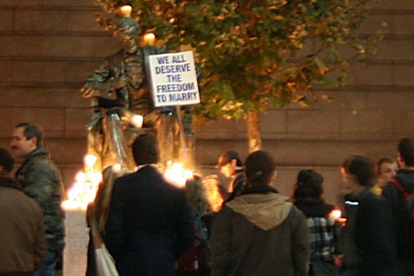 Citizens Gather at San Francisco City Hall in Opposition to Prop 8