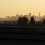 Macarthur BART station at sunset